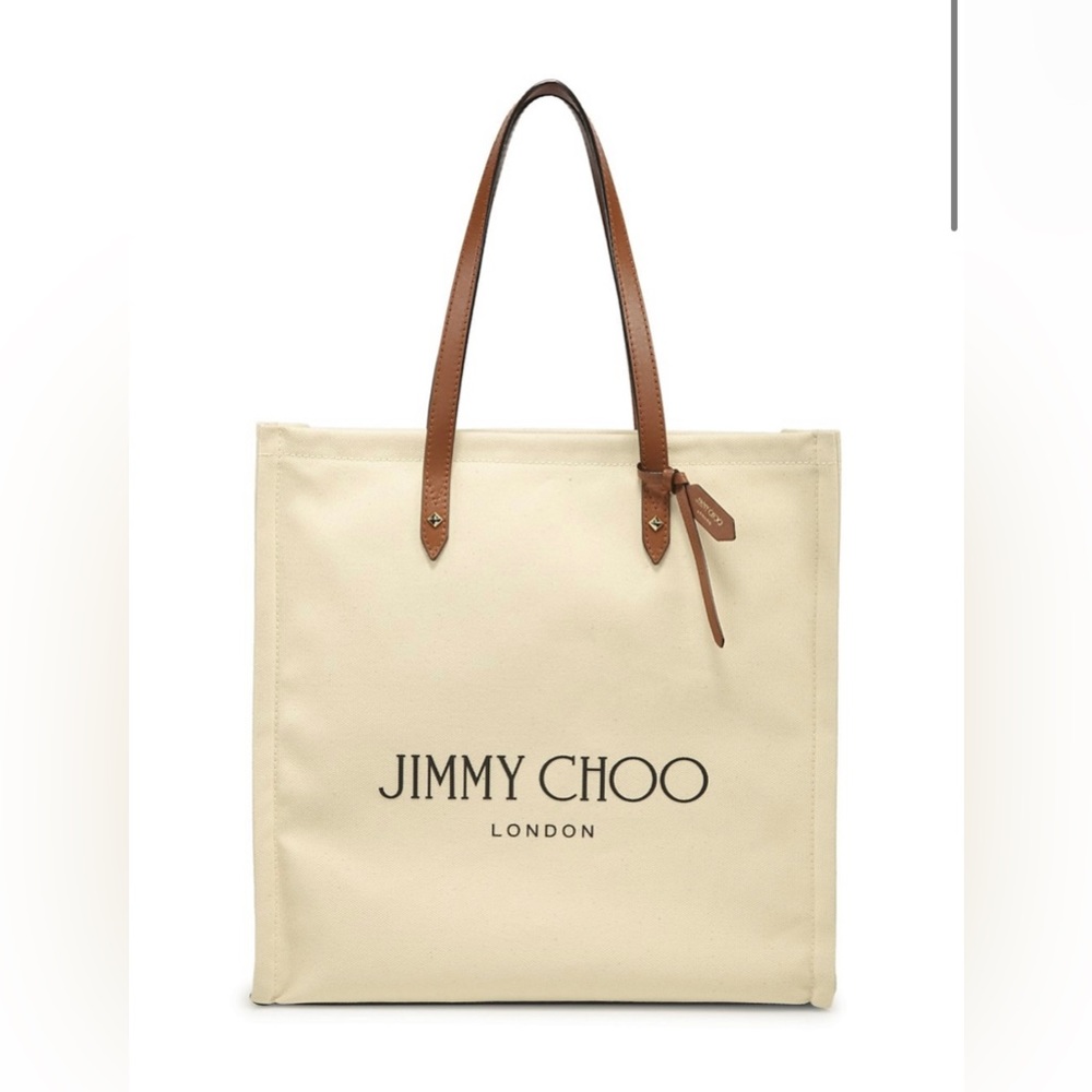 Jimmy Choo canvas tote bag